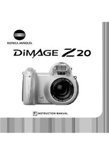 Minolta Dimage Z 20 manual. Camera Instructions.
